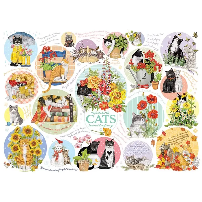 Cobble Hill 40298 - Cat Thoughts - 1000 db-os puzzle 