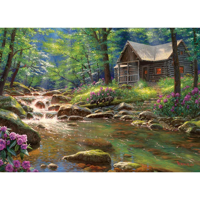 Cobble Hill 40199 - Fishing Cabin - 1000 db-os puzzle