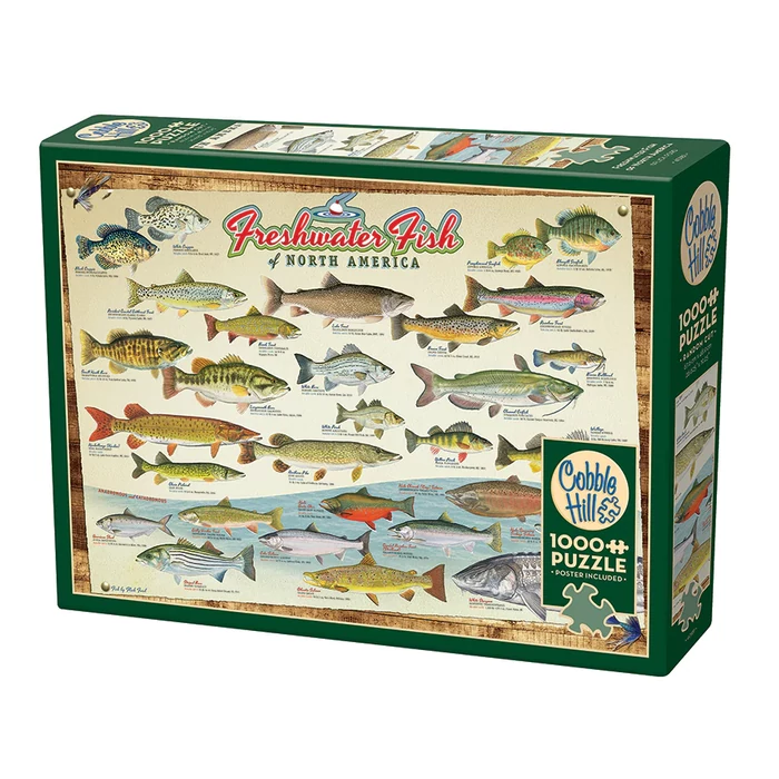 Cobble Hill 40181 - Freshwater Fish of North America - 1000 db-os puzzle