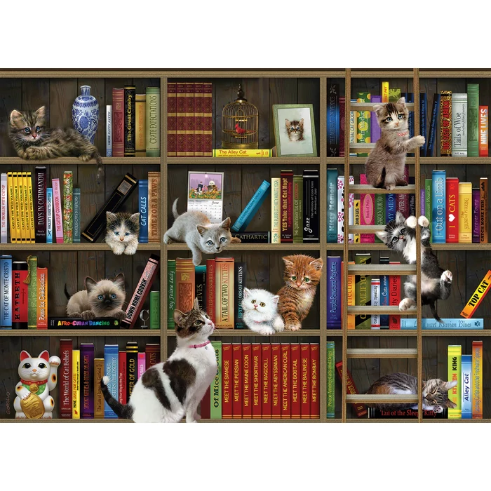 Cobble Hill 40249 - Kitty Librarians - 1000 db-os puzzle