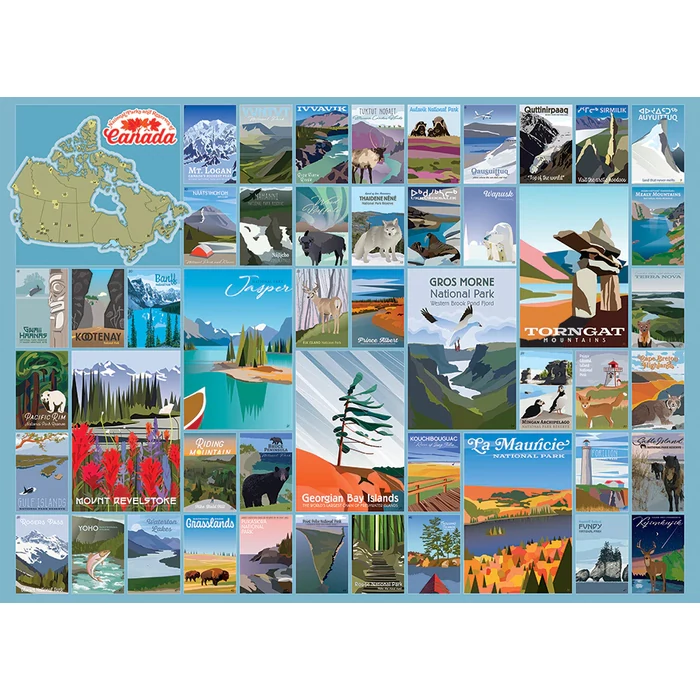 Cobble Hill 40071 - National Parks and Reserves of Canada - 1000 db-os puzzle
