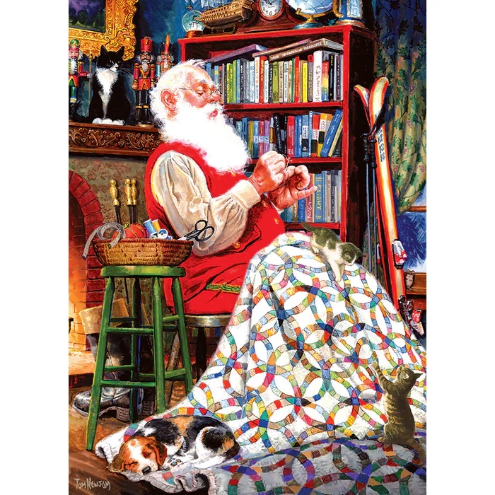 Cobble Hill 40301 - Santa Quilt - 1000 db-os puzzle 