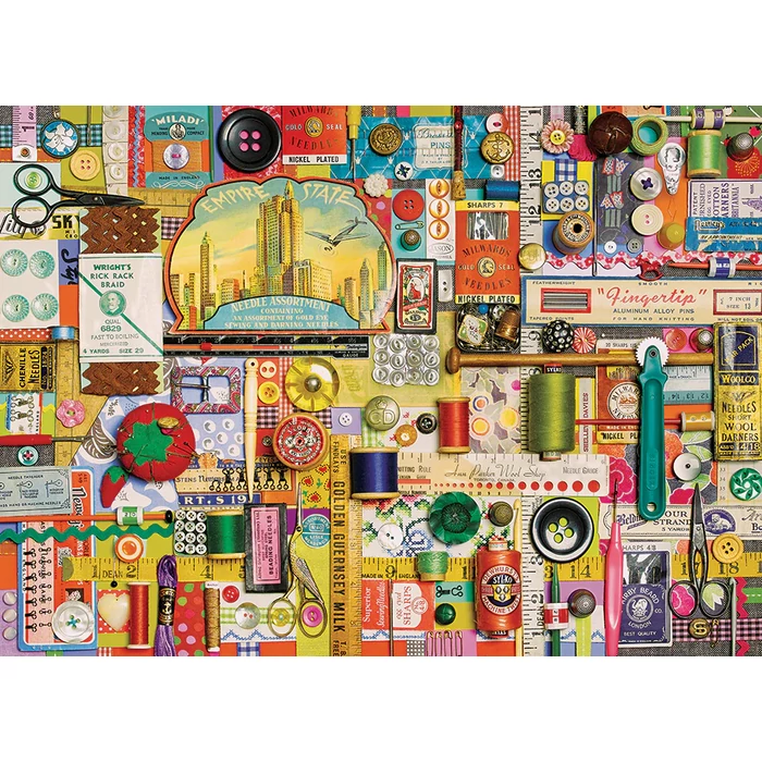 Cobble Hill 40042 - Sewing Notions - 1000 db-os puzzle