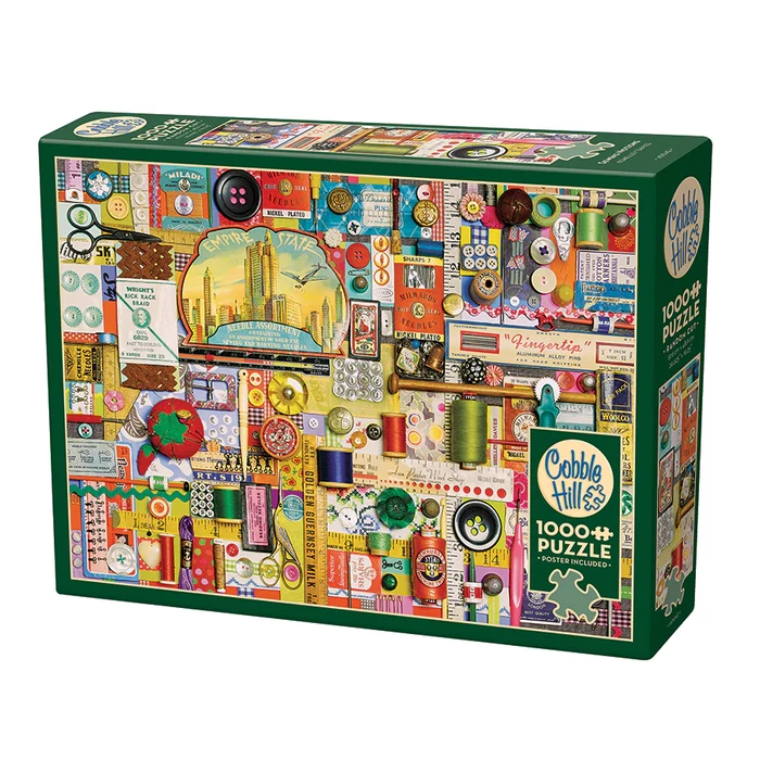 Cobble Hill 40042 - Sewing Notions - 1000 db-os puzzle