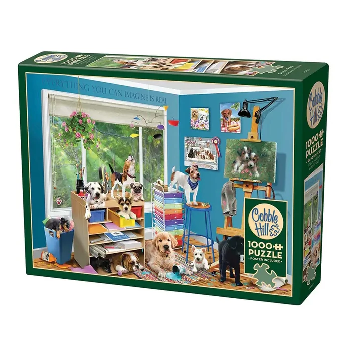 Cobble Hill 40251 - Studio Pups - 1000 db-os puzzle 