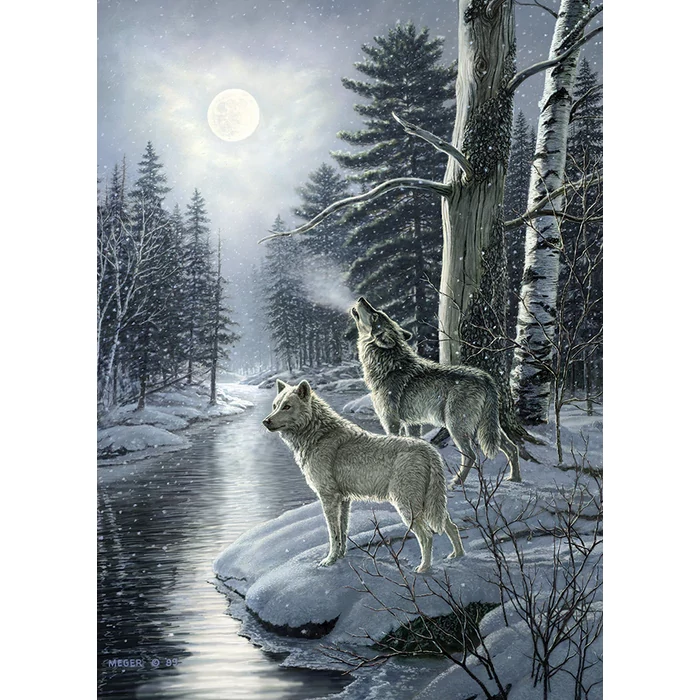 Cobble Hill 40154 - Wolves by Moonlight - 1000 db-os puzzle