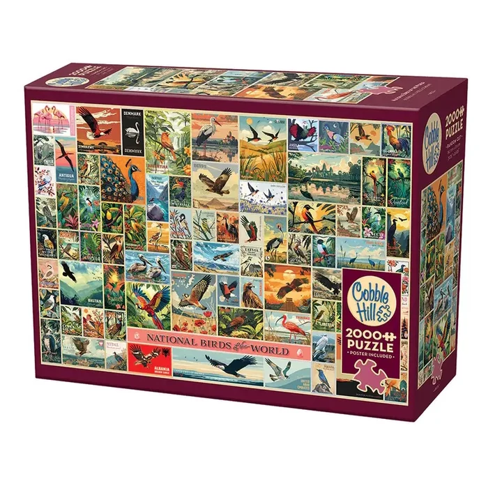 Cobble Hill 49024 - National Birds of the World - 2000 db-os puzzle 