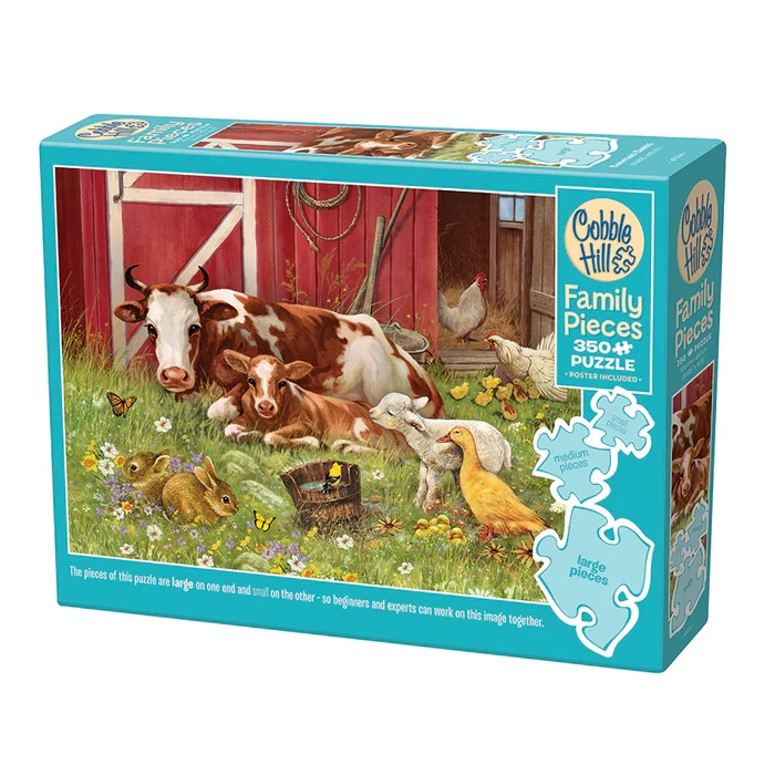 Cobble Hill 47026 - Barnyard Babies - 350 db-os Family puzzle
