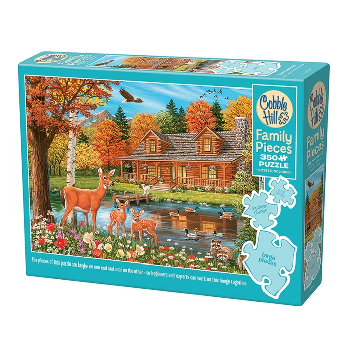 Cobble Hill 47036 - Cottage Pond - 350 db-os Family puzzle