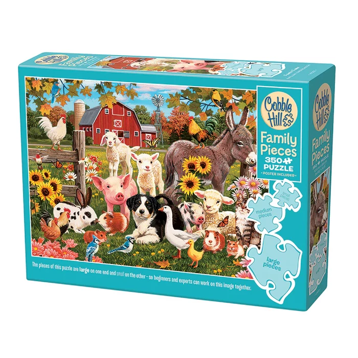 Cobble Hill 47037 - Family Farm - 350 db-os Family puzzle