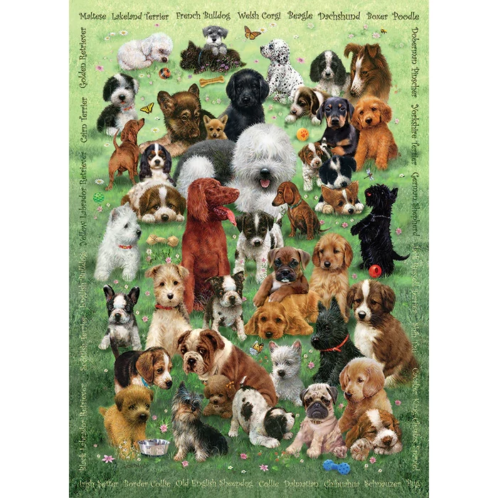 Cobble Hill 47007 - Puppy Love - 350 db-os Family puzzle