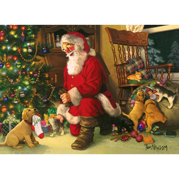 Cobble Hill 47012 - Santas Lucky Stocking - 350 db-os Family puzzle