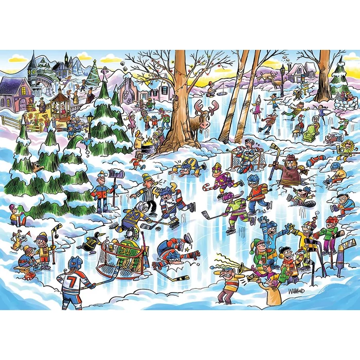 Cobble Hill 47032 - Hockey Town - 350 db-os puzzle