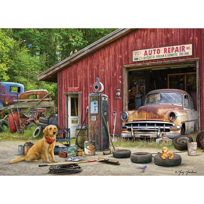 Cobble Hill 45083 - Auto Repair - 500 db-os puzzle