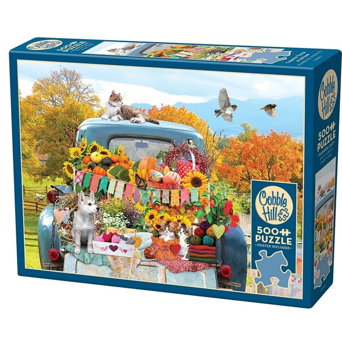 Cobble Hill 45063 - Country Truck in Autumn - 500 db-os puzzle