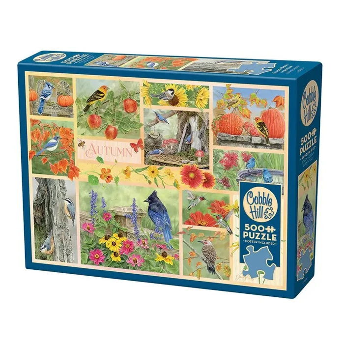 Cobble Hill 45103 - Garden Birds in Autumn - 500 db-os puzzle 