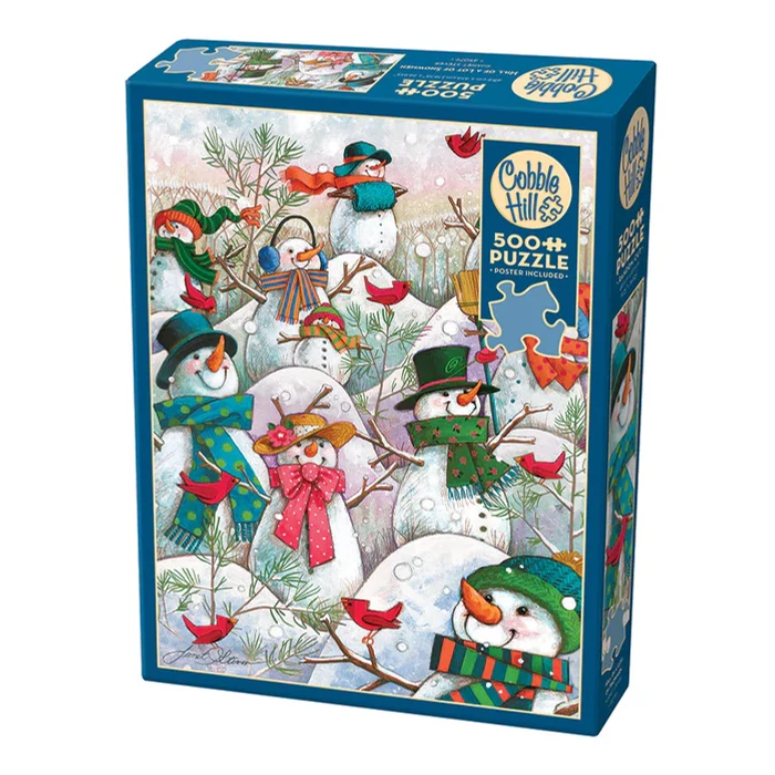 Cobble Hill 45028 - Hill of a Lot of Snowmen - 500 db-os puzzle