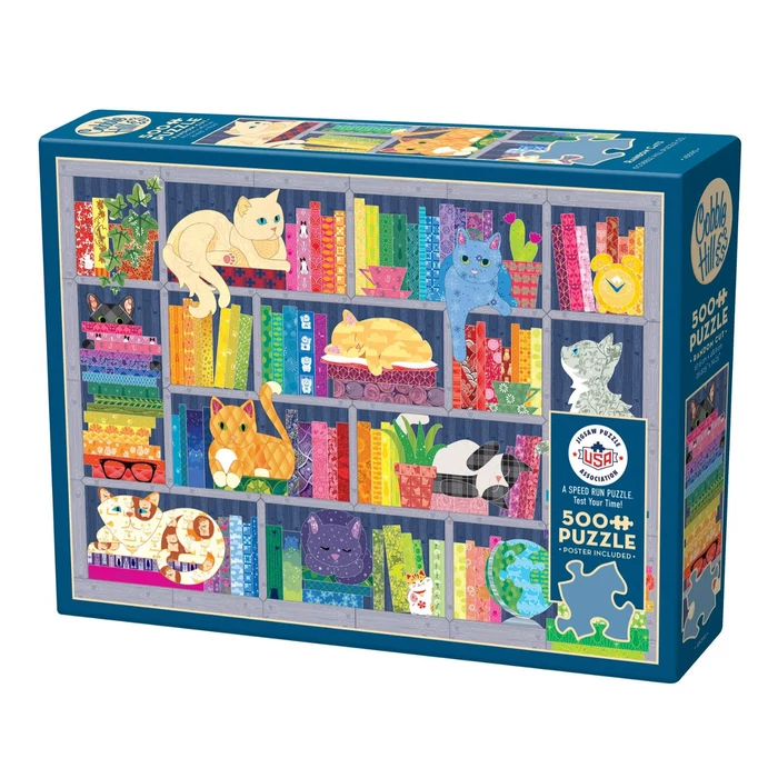 Cobble Hill 45090 - Rainbow Cats - 500 db-os puzzle 