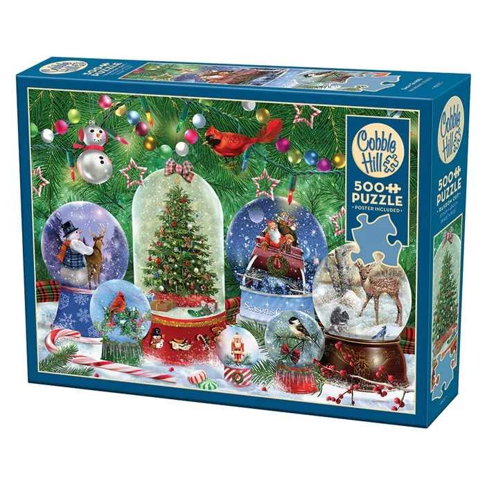 Cobble Hill 45077 - Snow Globes - 500 db-os puzzle