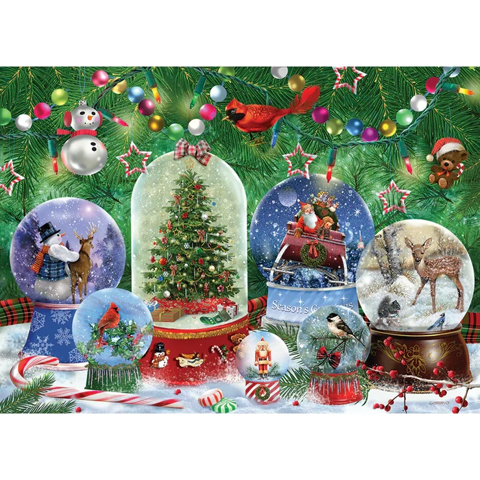 Cobble Hill 45077 - Snow Globes - 500 db-os puzzle