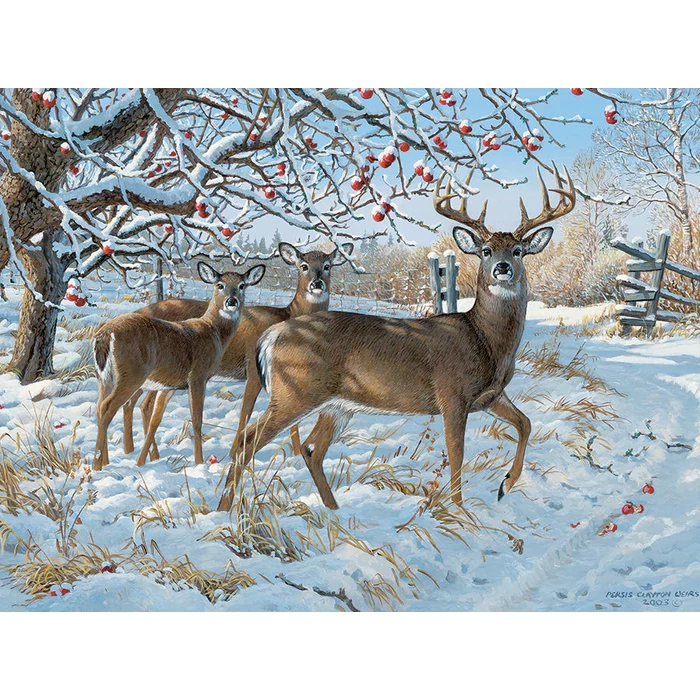 Cobble Hill 45024 - Winter Deer - 500 db-os puzzle
