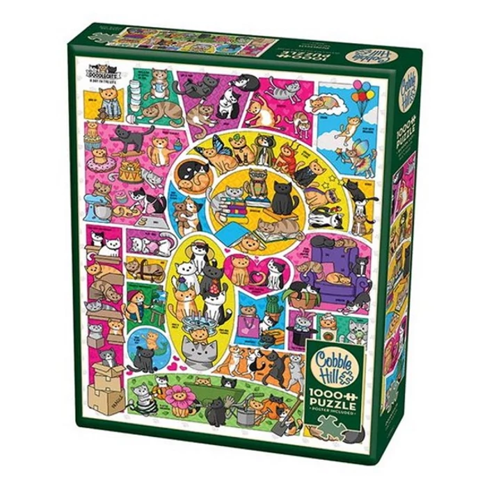 Cobble Hill 80364 - Doodlecats - 1000 db-os puzzle
