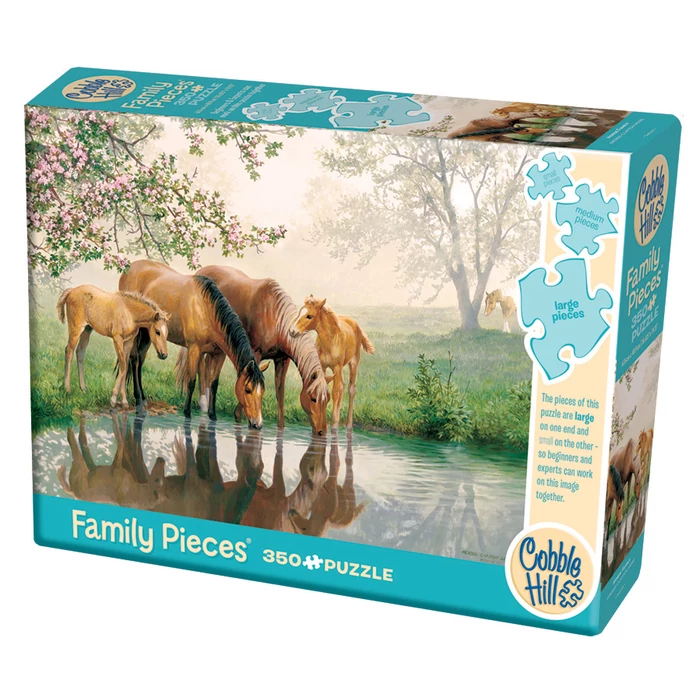 Cobble Hill 350 db-os Family puzzle - Horse Family (47025)