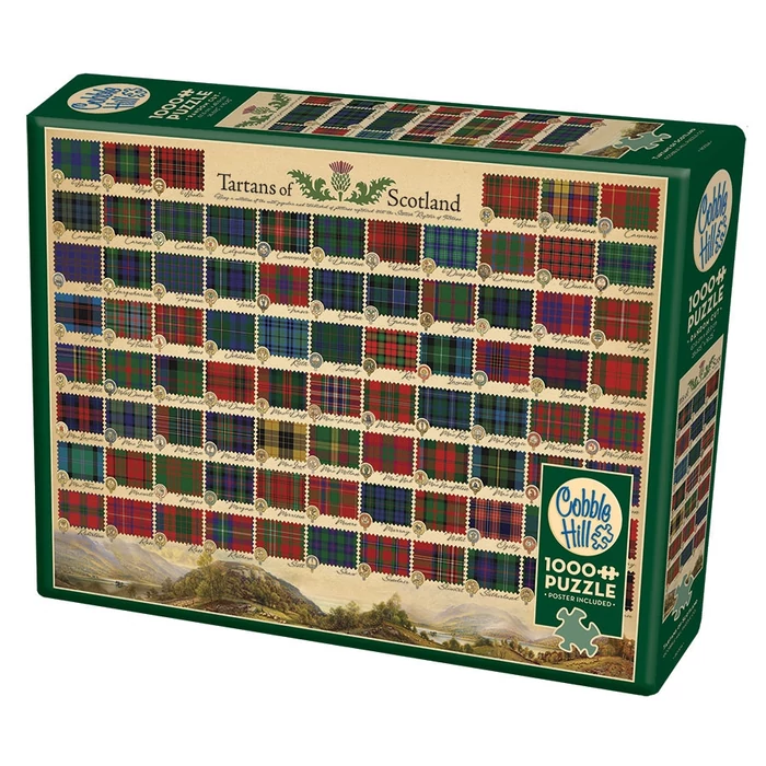 Cobble Hill 80324 - Tartans of Scotland - 1000 db-os puzzle
