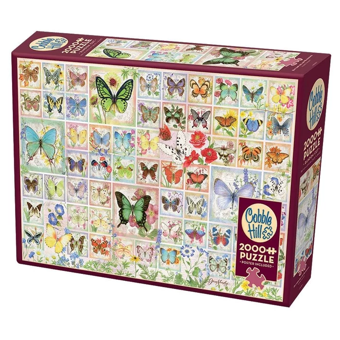 Cobble Hill 89018 - Butterfiles and Blossoms - 2000 db-os puzzle 