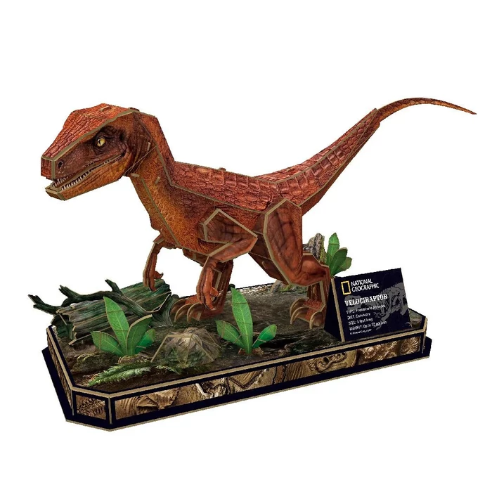 CubicFun DS1053 - National Geographic, Velociraptor - 63 db-os 3D ...