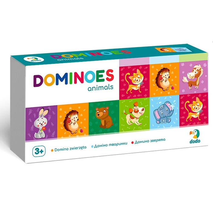 Dodo 300248 - Állatos Dominó - 28 db-os