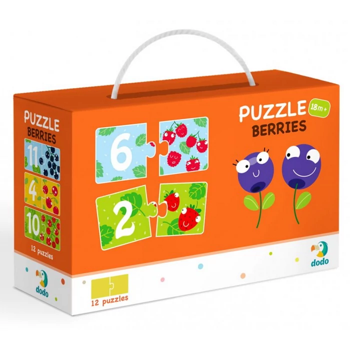 Dodo 300116 - Bogyók - 2 x 12 db-os Duo puzzle