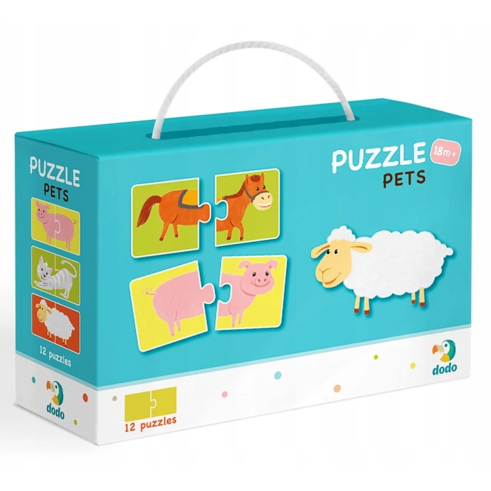 Dodo 300115 - Háziállatok - 12 x 2 db-os Duo puzzle