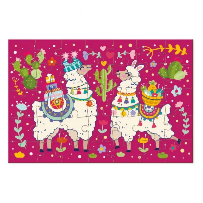 Dodo 300401 - Lámák - 35 db-os mini puzzle