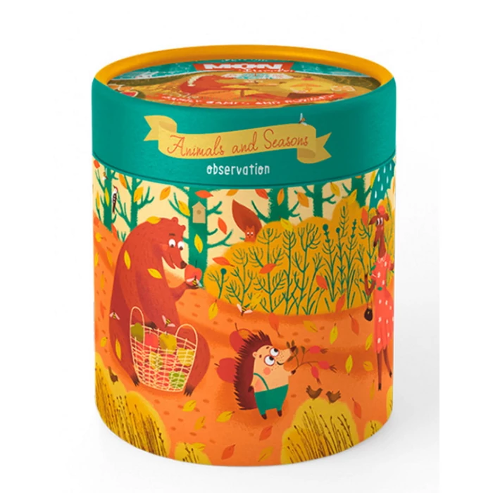 Dodo Mon puzzle és társas - Állatok és évszakok - 50 db (200110)