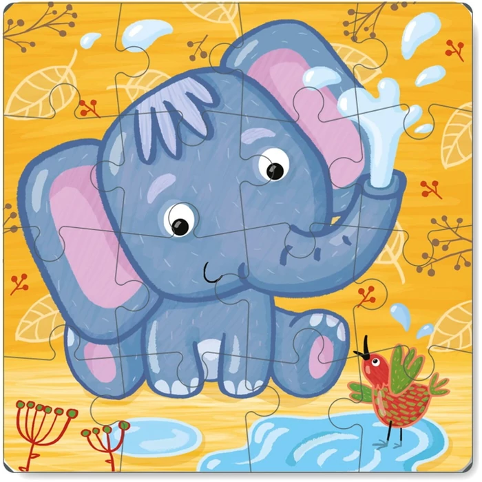 Dodo 300162 - Kis elefánt - 16 db-os puzzle