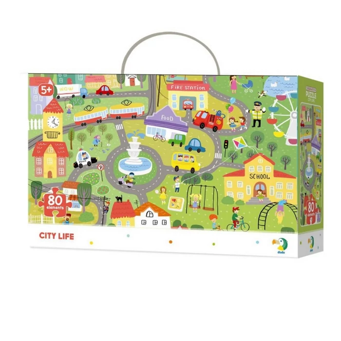 Dodo 300135 - Figyeld meg! - Élet a városban - 80 db-os puzzle