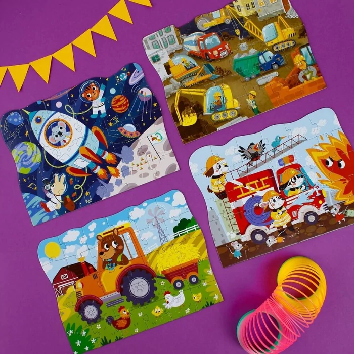Dodo 300371 - Teddy farmer - Transport Series 30 db-os puzzle