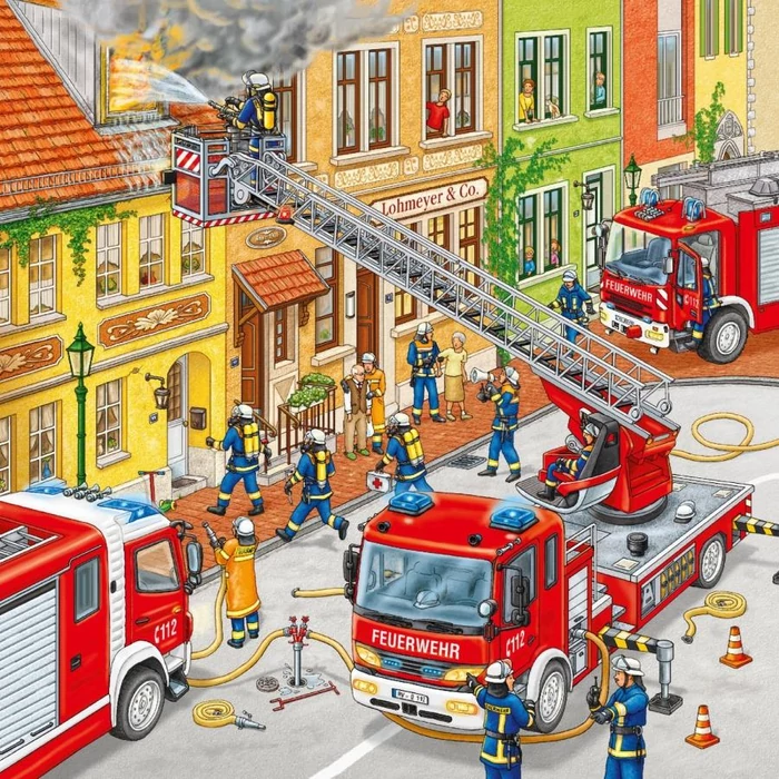 Ravensburger 09401 - Tűzoltóság  - 3 x 49 db-os puzzle