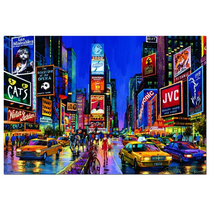 Educa 13047 - Neon puzzle - Time Square, New York - 1000 db-os puzzle