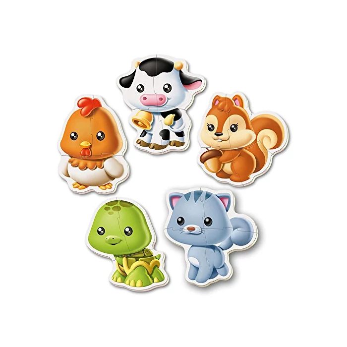 Educa 13473 -  Baby sziluett puzzle - Állatok - Cicás - 3,4,5 db-os puzzle