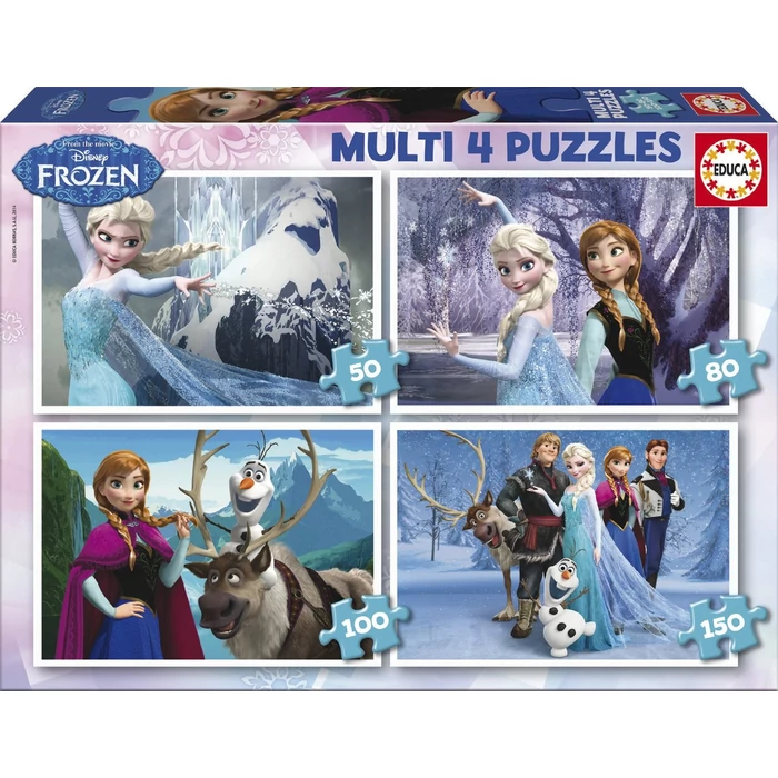 Educa 16173 - Jégvarázs - 4 az 1-ben (50,80,100,150 db-os) puzzle