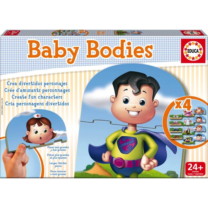 Educa 16222 - Testek - Baby oktató puzzle