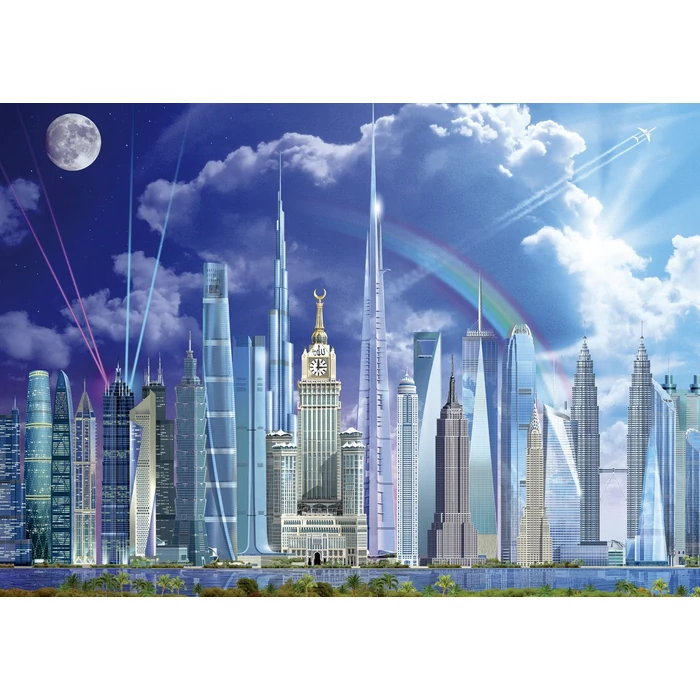 Educa 16287 - A világ legmagasabb épületei - 1000 db-os puzzle