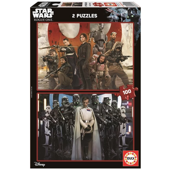 Educa 17012 - Zsivány Egyes - Egy Star Wars-történet - 2 x 100 db-os puzzle