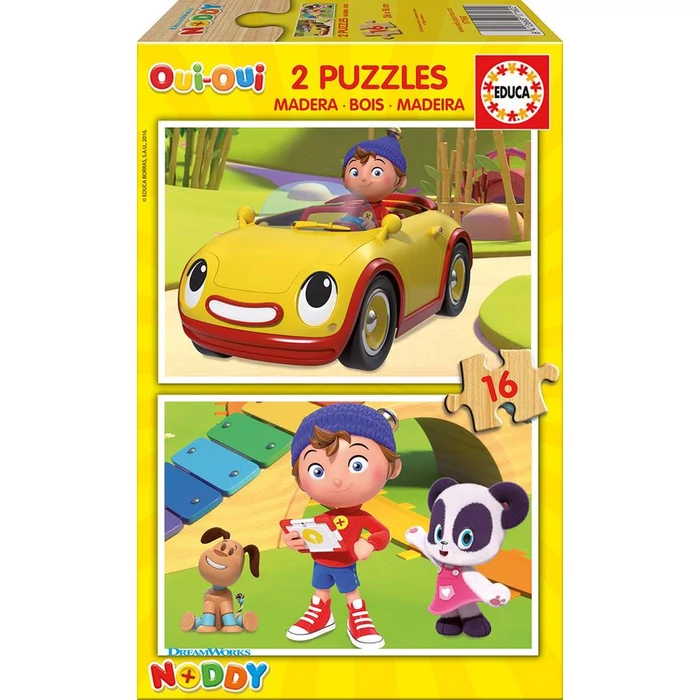 Educa 17160 - Noddy - 2 x 16 db-os fa puzzle