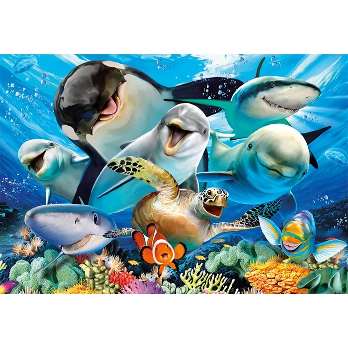 Educa 17647 - Vízalatti szelfi - 500 db-os puzzle