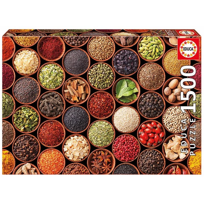 Educa 17666 - Fűszerek és fűszernövények - 1500 db-os puzzle