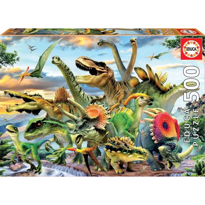 Educa 17961 - Dínók - 500 db-os puzzle