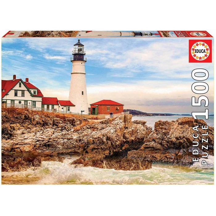 Educa 17978 - Világítótorony a sziklák között - 1500 db-os puzzle